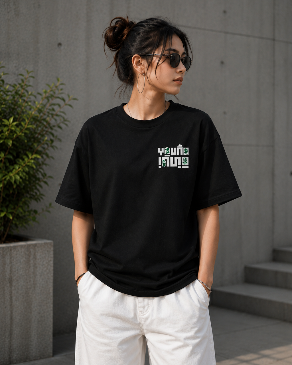 YOUNG INDIA - PROTEST BLACK EDITION T SHIRT