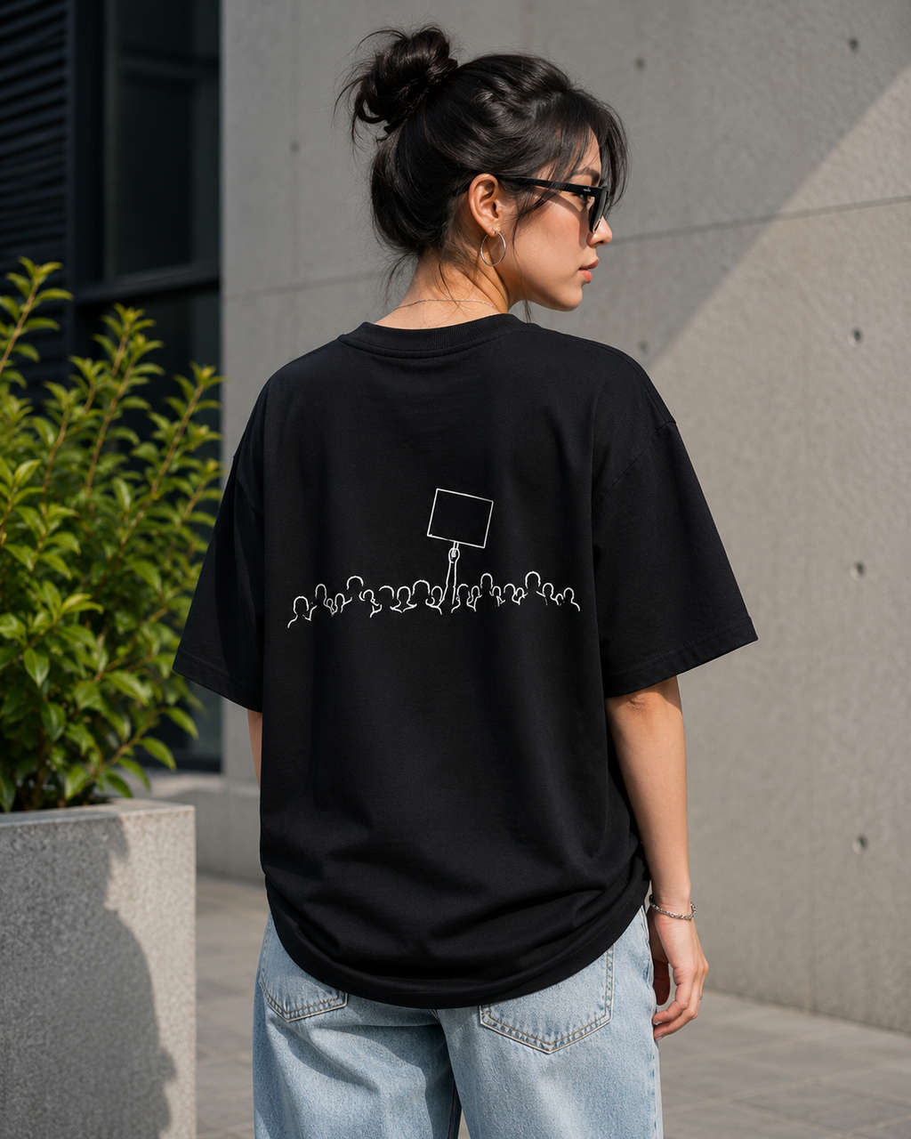 YOUNG INDIA - PROTEST BLACK EDITION T SHIRT
