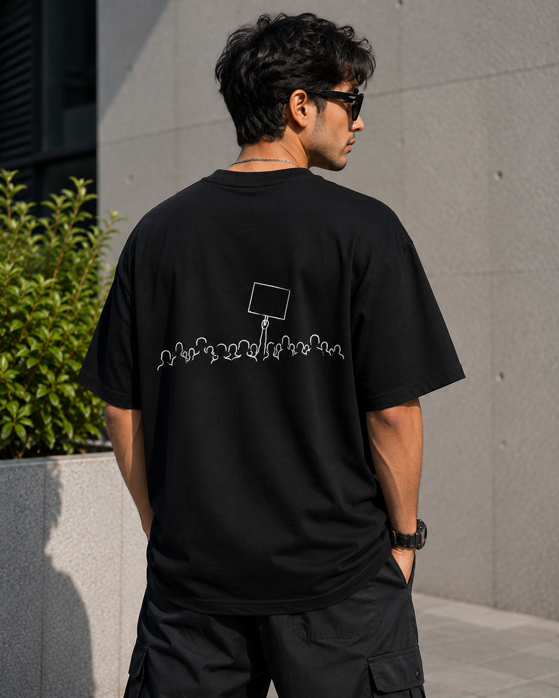 YOUNG INDIA - PROTEST BLACK EDITION T SHIRT