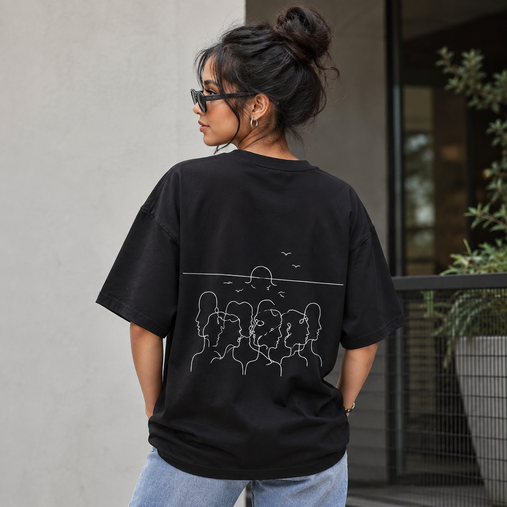 YOUNG INDIA - THINK BLACK EDITION T SHIRT