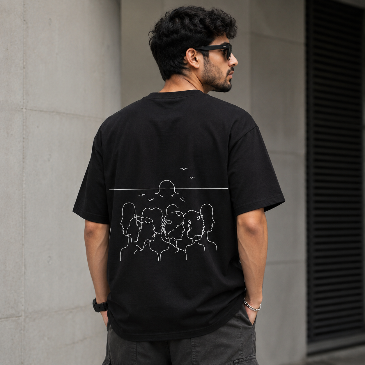 YOUNG INDIA - THINK BLACK EDITION T SHIRT